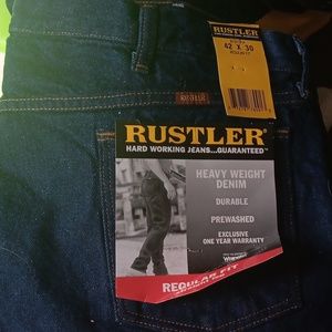 RUSTLER JEANS 42×30 BRAND NEW
